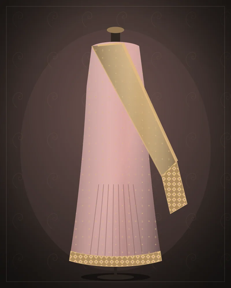 Chanderi Silk-Cotton Saree — Blush
